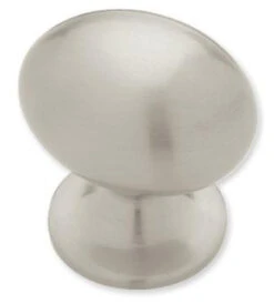 Liberty 1-3/8" Large Football Shaped Knob Satin Nickel