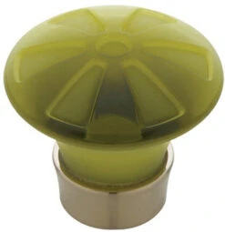 Liberty 1-9/16" Water Colours Collection Knob Moss Green & Satin Nickel