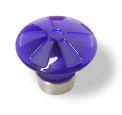 Liberty 1-9/16" Water Colours Knob Sapphire And Satin Nickel