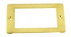 Library Style Card Catalog Label Holder 3" X 2" - Solid Cast Polished Brass DL-C1945-7448PL