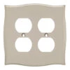 Liberty Llylah Double Duplex Wall Plate - Vintage Nickel (144059)