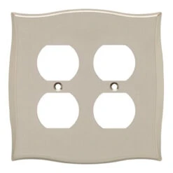 Liberty Llylah Double Duplex Wall Plate - Vintage Nickel (144059)