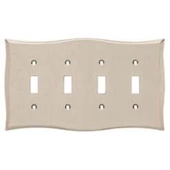 Liberty Llylah Quad Switch Plate - Vintage Nickel (144042)