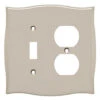 Liberty Llylah Single Switch/Duplex Wall Plate - Vintage Nickel (144047)