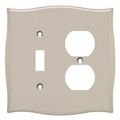 Liberty Llylah Single Switch/Duplex Wall Plate - Vintage Nickel (144047)