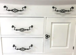 Liberty 7-9/16" Ball End Bird Cage Pull Flat Black -D'Lawless Hardware Shop matching mission style hardware 1 11496.1653566687