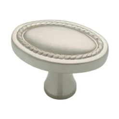 Liberty 1-1/4" Oval Rope Edge Knob Matte Nickel