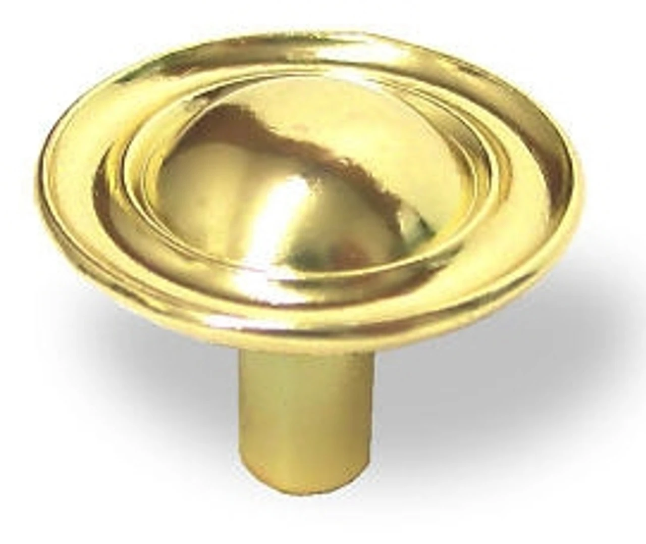 Amerock AS-IS 1-3/16" Mid Century Hubcap Knob Polished Brass 1 Amerock AS-IS 1-3/16" Mid Century Hubcap Knob Polished Brass