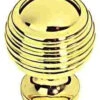 Liberty 1-1/8" Mid Century Modern Astro Knob Polished Brass