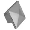 1-1/4" Square Mission Style Knob Stainless Steel