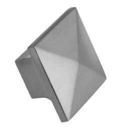 1-1/4" Square Mission Style Knob Stainless Steel