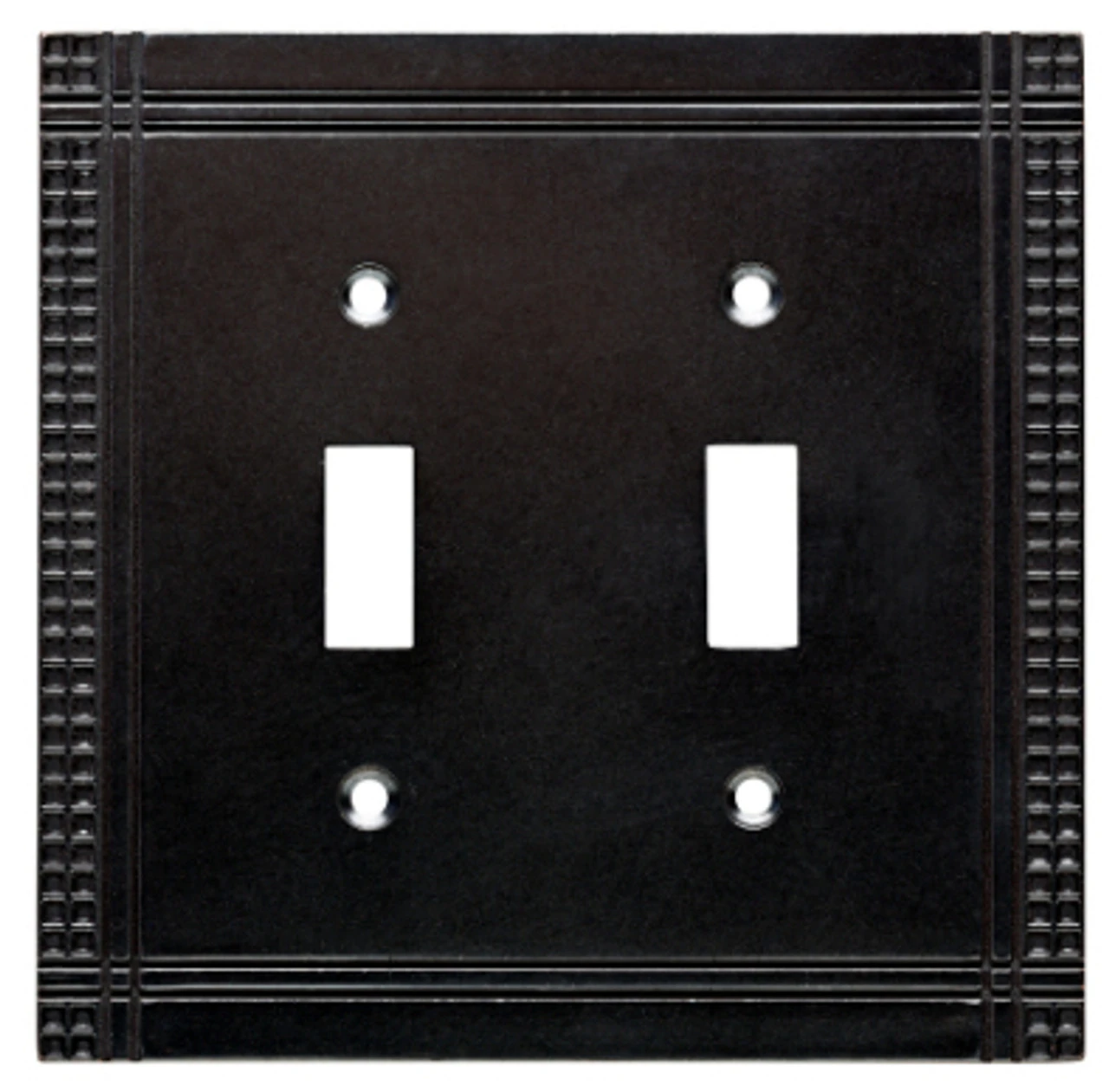 Mission Soft Iron Double Toggle Wall Plate - W32744-SI-U662669 1 Mission Soft Iron Double Toggle Wall Plate - W32744-SI-U662669