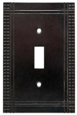Mission Soft Iron Single Toggle Wall Plate - W32741-SI-U662667