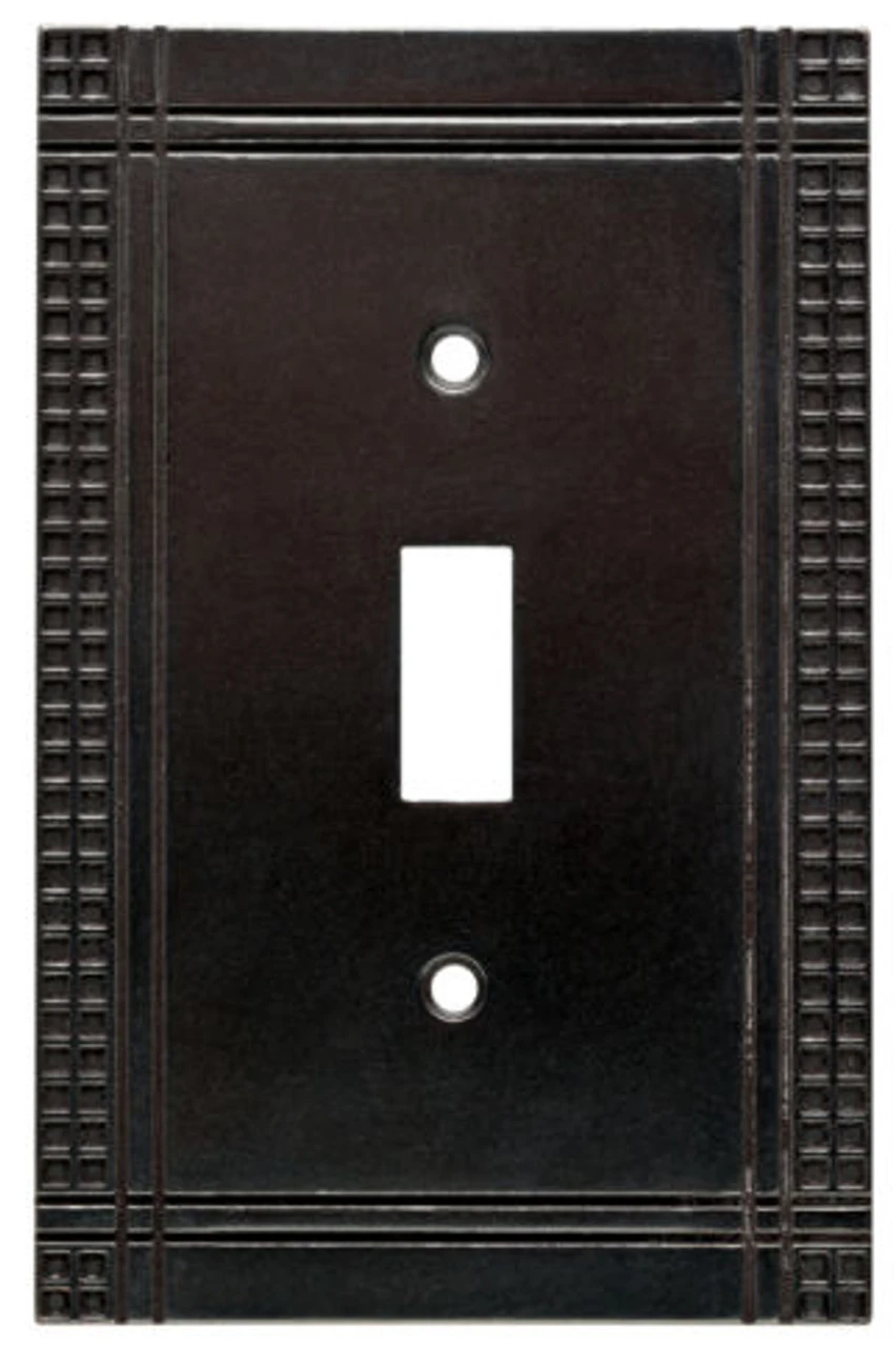 Mission Soft Iron Single Toggle Wall Plate - W32741-SI-U662667 1 Mission Soft Iron Single Toggle Wall Plate - W32741-SI-U662667