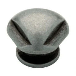 Liberty 1-1/4" Mission Style Triangle Top Knob Antique Pewter