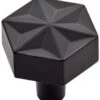 Liberty 1" Modern Geometric Knob Flat Black