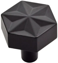 Liberty 1" Modern Geometric Knob Flat Black