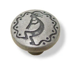 Liberty 1" Modern Southwestern Knob Antique Silver