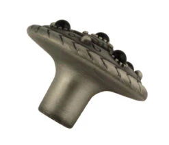 Liberty 1-1/2" Mysterious Markings And Jewels Knob Brushed Satin Pewter -D'Lawless Hardware Shop mysterious markings and jewels knob 11 77823.1641922218