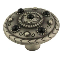 Liberty 1-1/2" Mysterious Markings And Jewels Knob Brushed Satin Pewter