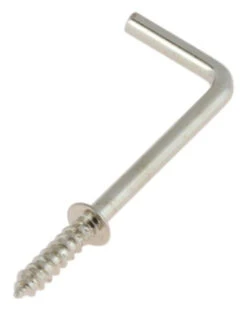 1-1/2" Nickel Plated "L" Hook - 100 Per Bag - H561-A112NP-100