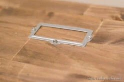 Nickel Plated Metal Label Holder - 3 1/2" (1037)