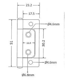 Non-Mortise Hinge - Antique Brass 2" H13-H529AAB 5 Non-Mortise Hinge - Antique Brass 2" H13-H529AAB -D'Lawless Hardware Shop non mortise hinge antique brass 2 4 27558.1659384728