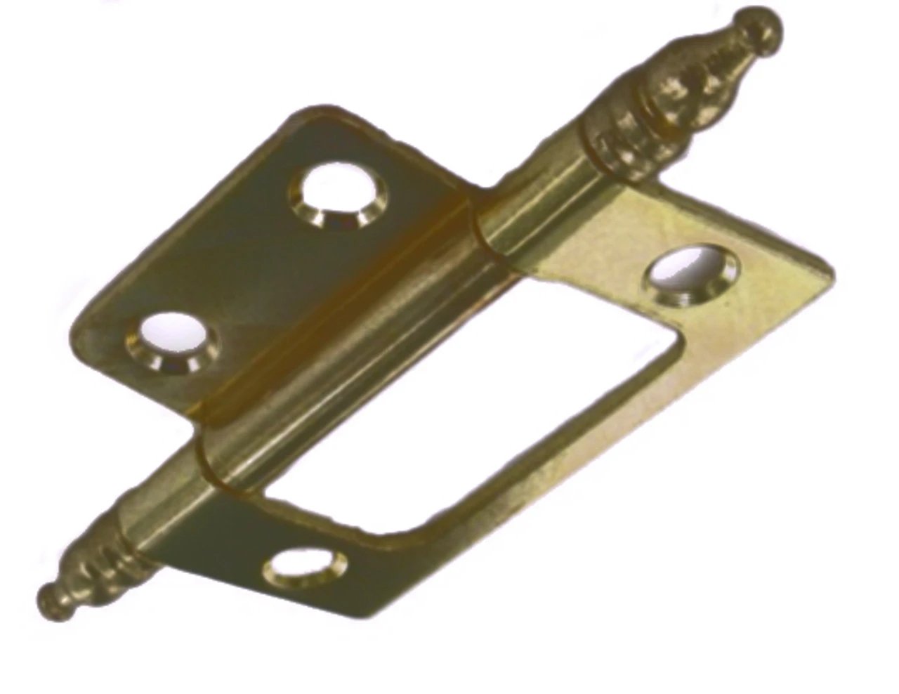 Non-Mortise Hinge - Finial Tips - Antique Brass - 2" H531AB 1 Non-Mortise Hinge - Finial Tips - Antique Brass - 2" H531AB