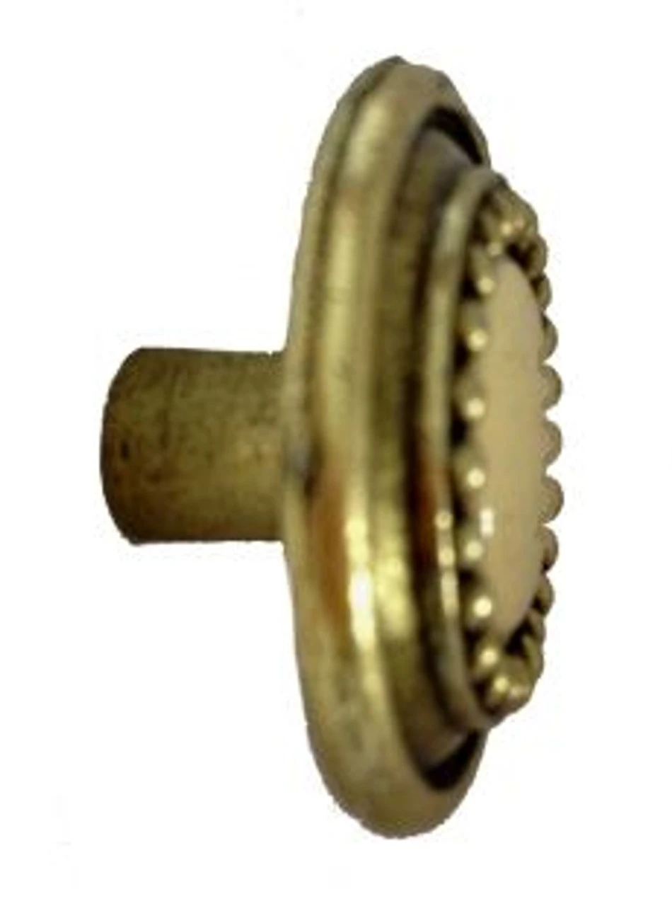 1-1/4" Sundial Knob Oatmeal Ceramic & Antique English 2 1-1/4" Sundial Knob Oatmeal Ceramic & Antique English - Image 2