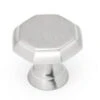 Liberty 1-3/16" Octagon Knob Brushed Satin Silver