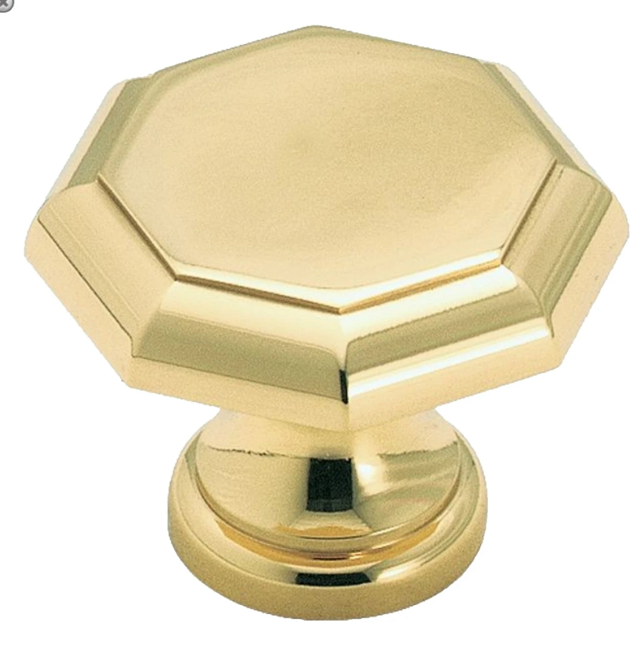 Amerock 1-1/8" Octagon Knob Solid Brass 1 Amerock 1-1/8" Octagon Knob Solid Brass