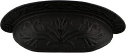 2-1/2" Baroque Scroll Work Cup Pull Oil Rubbed Bronze