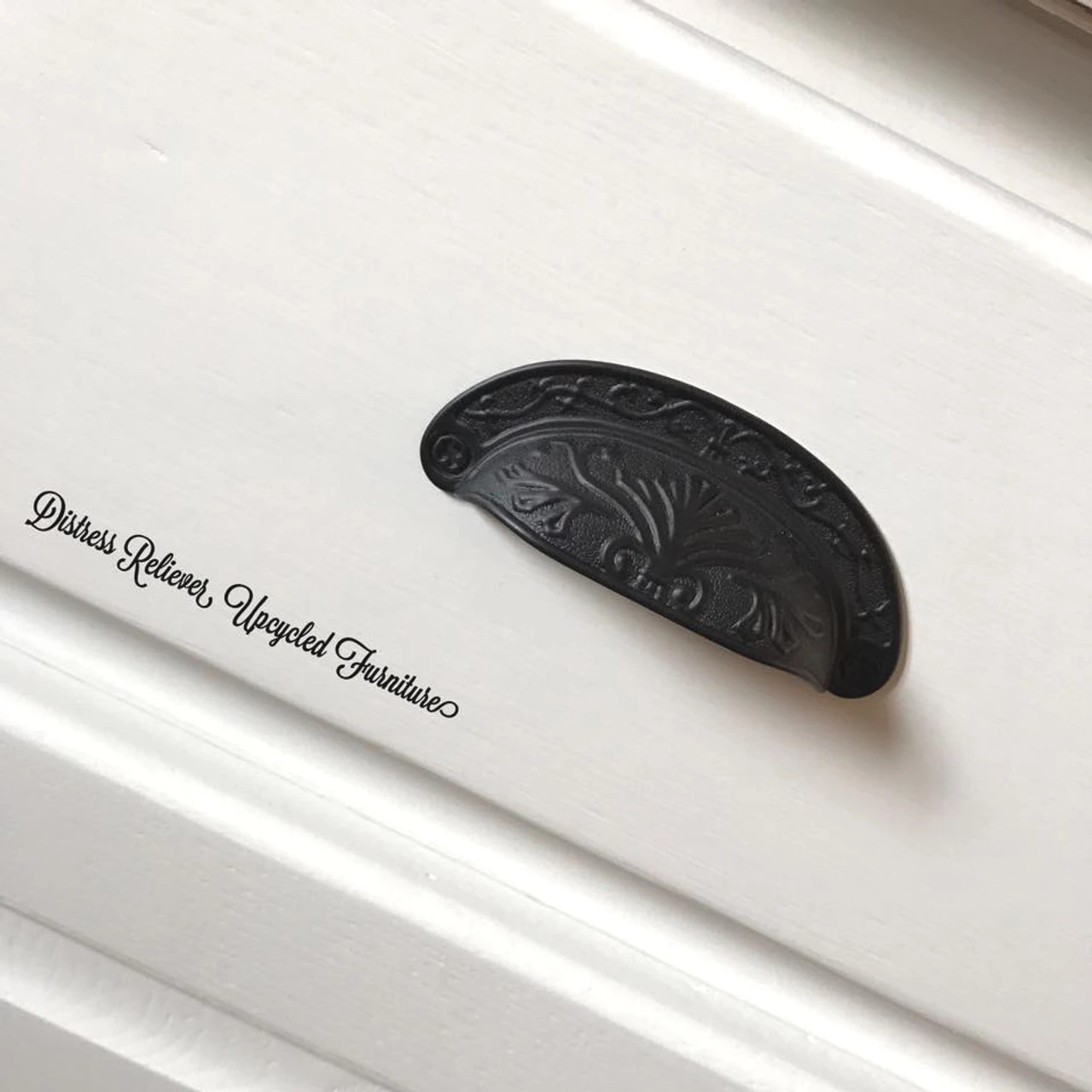 2-1/2" Baroque Scroll Work Cup Pull Oil Rubbed Bronze 3 2-1/2" Baroque Scroll Work Cup Pull Oil Rubbed Bronze - Image 3