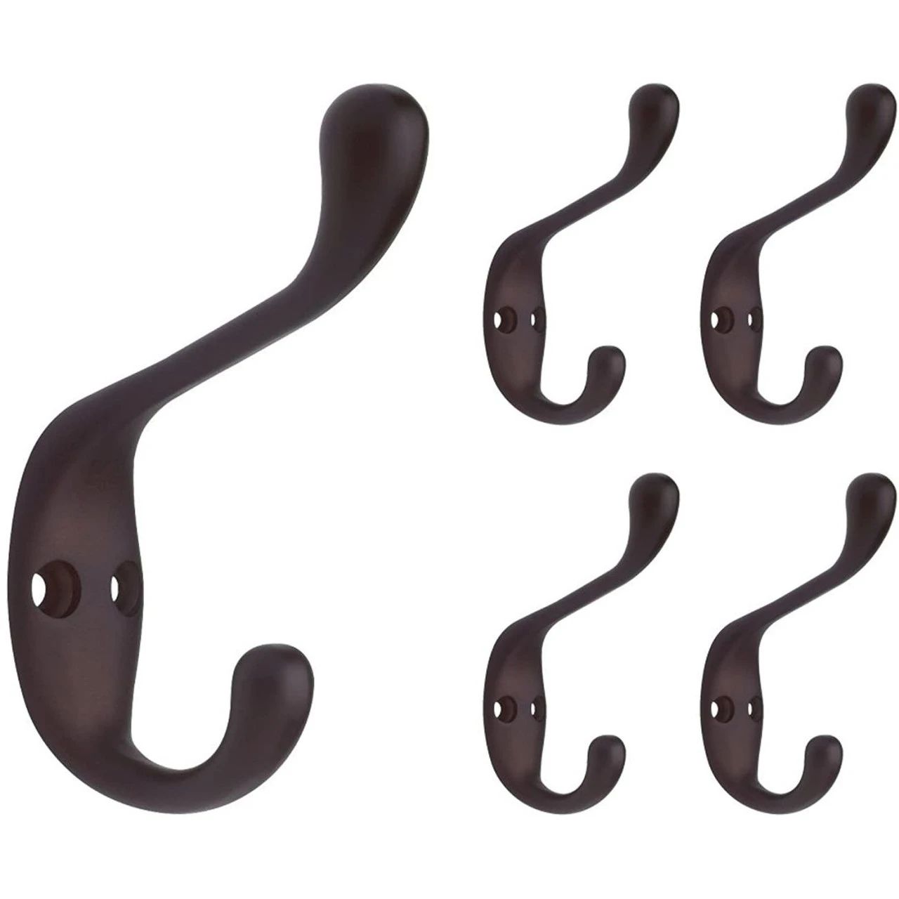 Liberty (5 PACK) Oil Rubbed Bronze Hooks - 3 3/4" 1 Liberty (5 PACK) Oil Rubbed Bronze Hooks - 3 3/4"
