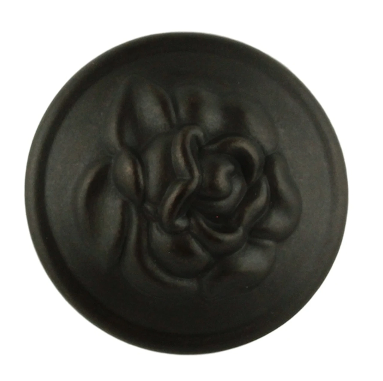 1-1/4" Old Rose Design Knob Oil Rubbed Bronze 2 1-1/4" Old Rose Design Knob Oil Rubbed Bronze - Image 2