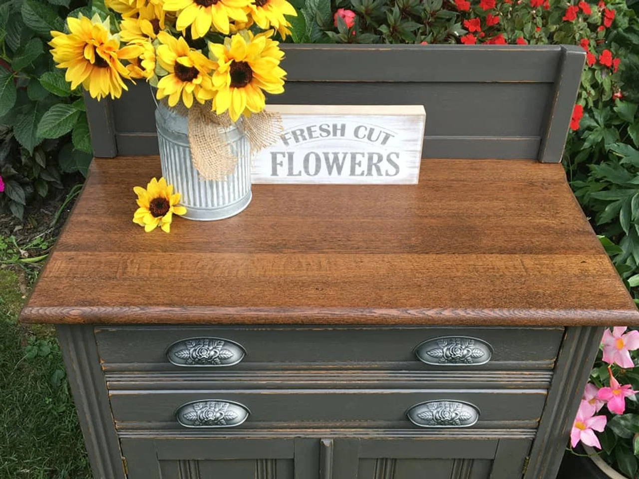 1-1/4" Old Rose Knob Antique Pewter 7 1-1/4" Old Rose Knob Antique Pewter - Image 7