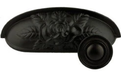 3-3/4" Old Rose Pattern Cup Pull Oil Rubbed Bronze -D'Lawless Hardware Shop old rose pattern cup pull oil rubbed bronze dl p3289 096ob 11 94436.1645477765