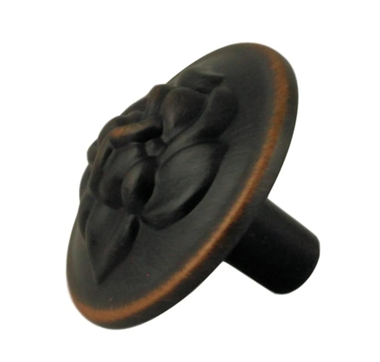 1-1/4" Old Rose Pattern Knob Venetian Bronze 1 1-1/4" Old Rose Pattern Knob Venetian Bronze