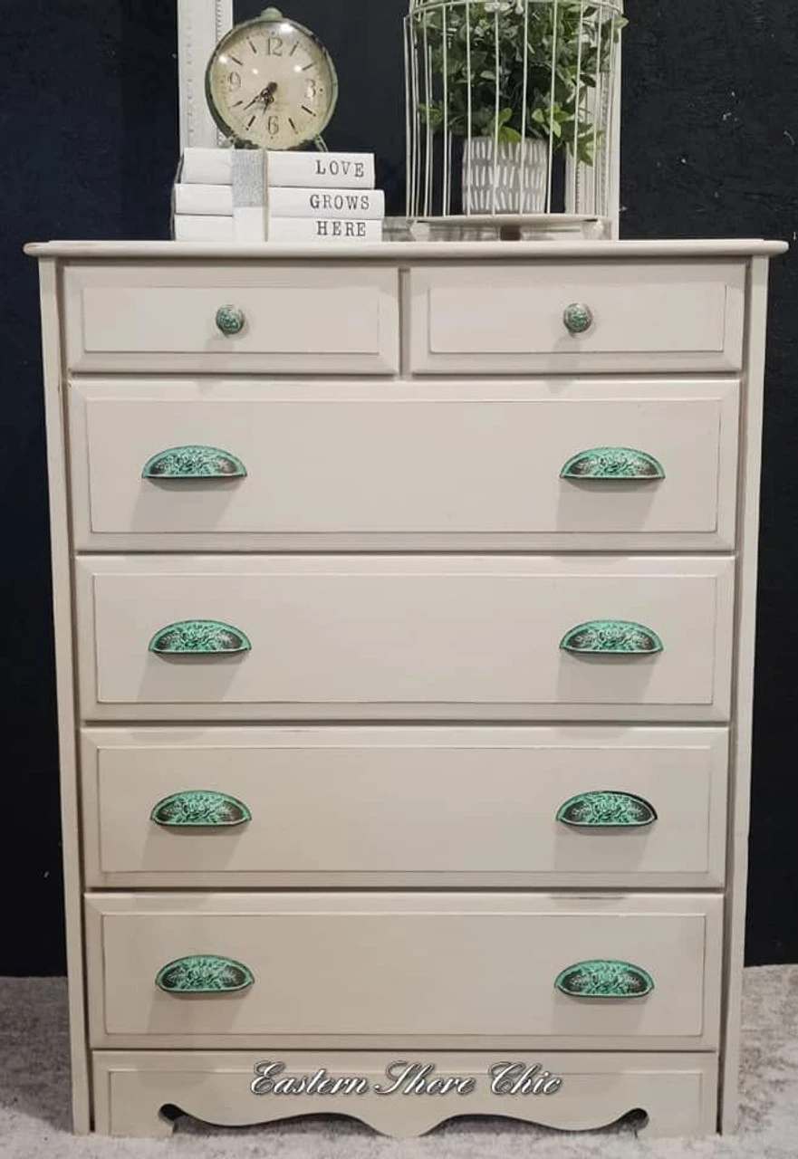 3-3/4" Old Rose Pattern Cup Pull Verdigris 11 3-3/4" Old Rose Pattern Cup Pull Verdigris - Image 11