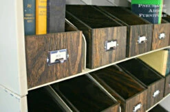 Antique Copper (Bronze) Cabinet Label Holder W/ Finger Pull - 2 1/2" (1300) -D'Lawless Hardware Shop organize with label holders 1 02035.1660583050