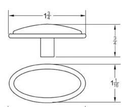 Liberty 1-5/8" Oval Knob Antique English -D'Lawless Hardware Shop oval antique english knob 1 5 8 l p30045 ae c 5 97387.1642796965