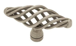 Liberty 2-1/2" Forged Iron Collection Oval Bird Cage Knob Antique Pewter