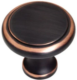 Liberty 1-3/4" Overesized Perimeter Knob Bronze With Copper Highlights