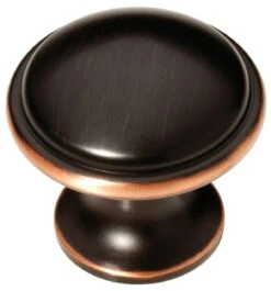 Liberty 1-3/4" Oversized Wide Base Knob Bronze With Copper