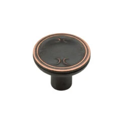 Liberty (12-Pack) 1-1/8" Vignette Knob Bronze With Copper Highlights