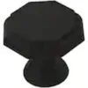 Liberty 1-1/4" Octagon Knob Flat Black