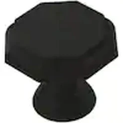 Liberty 1-1/4" Octagon Knob Flat Black
