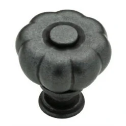 Liberty (12-Pack) 1-1/4" Abella Fluted Knob Soft Iron