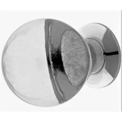 Liberty (96-Pack) 1-1/4" Ball Knob Clear Glass With Polished Nickel Base
