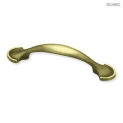 Liberty (12-Pack) 3" Half Round Foot Pull Tumbled Antique Brass